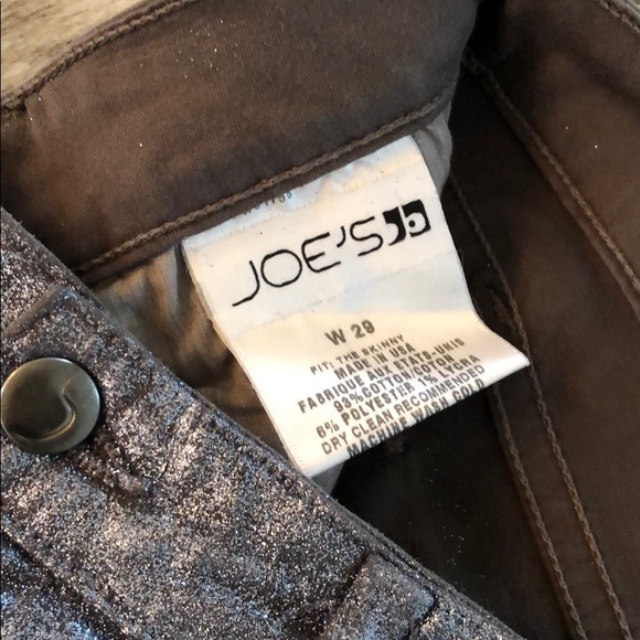 Joe’s soft silver sparkle denim jeans - Picture 4 of 4